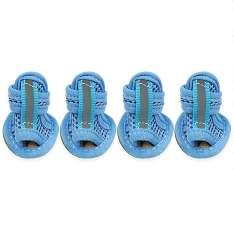 4Pcs Breathable Dog Shoes Dog Sandals for Small Dogs Soft