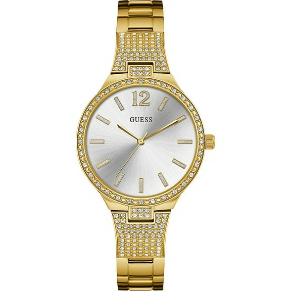 W0900L2,Ladies Dress,Stainless Steel,Gold-Tone,Crystal Accented Bezel,WR