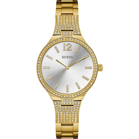 W0900L2,Ladies Dress,Stainless Steel,Gold-Tone,Crystal Accented Bezel,WR
