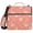 Elegant Coral Flower Plant, variant on Haosy 3 Ring Zipper Binder with Shoulder Strap Waterproof Trapper Keeper 2 Inch D-Ring 500 Sheets Capacity, Pink Peony Flowers Green Leaves