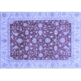 thumbnail image 1 of Ahgly Company Indoor Rectangle Oriental Blue Modern Area Rugs, 2' x 3', 1 of 4