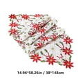 thumbnail image 3 of Luoshdecor Christmas Table Runner ,Xmas Gift,Winter Holiday Table Protecor for Xmas Dinner Home Party Decor 14.9x58 in, 3 of 6