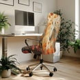 thumbnail image 3 of Xoenoiee Horse Flower Print Office Chair Cover Universal Chair Seat Covers Stretchable Computer Chair Slipcover Remove Washable Rotating Desk Chair Protector, L, 3 of 6