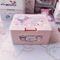 thumbnail image 1 of Sanrio Hello Kitty Storage Box Anime Y2K Girls Storage Basket Cartoon Kawaii Portable Rectangular Desktop Miscellaneous Basket, 1 of 7