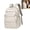 Beige, variant on Large Capacity Minimalist School Backpack, Multi-Pocket Backpack for School, Water Resistant Bookbag for Middle High College Students Daily Travel
