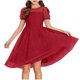 thumbnail image 1 of Vestido Largo Casual Vestido Casual de Polka de Moda para Niños con Falda de la Princesa de Manga Corta de Malla Y Falda de Gasa de Malla Vestido de la Princesa Del Bebé, 1 of 6