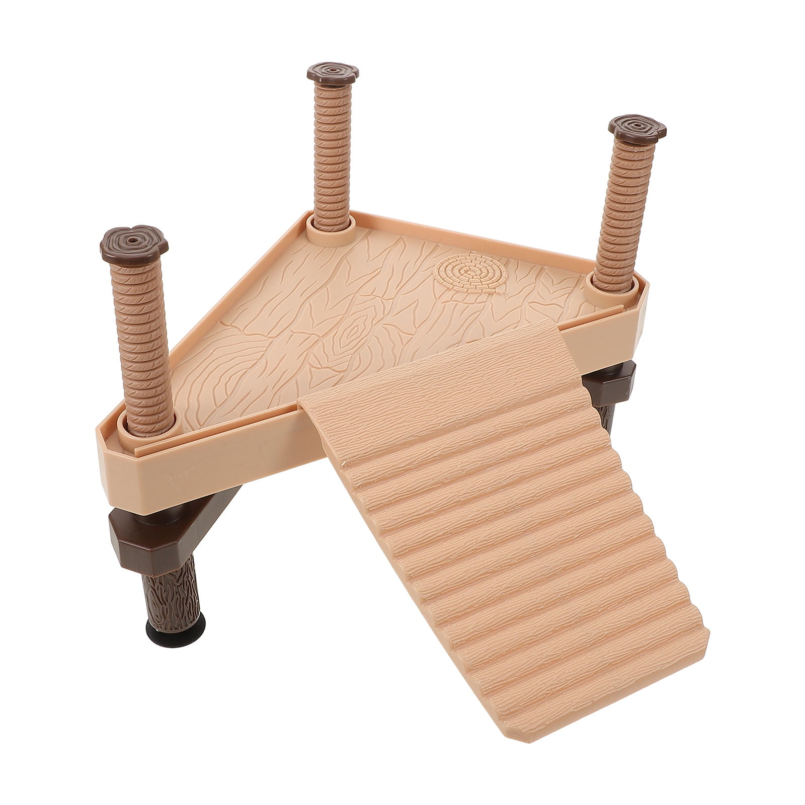 BESTYASH Wooden Reptile Basking Platform and Turtle Resting Stand for Turtle Decoration