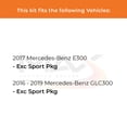 thumbnail image 2 of Max Advanced Brakes - Brake Kit for 2016 2017 2018 2019 Mercedes-Benz GLC300 Exc Sport Pkg Front Replacement Geomet Coated Disc Brake Rotors and Ceramic Brake Pads, 2 of 9