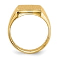 thumbnail image 2 of Finest Gold 14K Yellow Gold 14.5 x 13.0mm Closed Back Mens Signet Ring - Size 10, 2 of 5