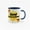 Deep Blue, variant on Funny Emoji Explosion 'Send Instructions' Ceramic Mug - Colorful Inner, 11oz, Trendy Office Gift, Custom Coffee Cup for Men & Women