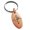 Rose, variant on Stainless Steel Sacred Geometric Compass Engraved Small Oval Charm Keychain Keyring