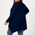 thumbnail image 4 of BXJX Womens Plus Size Cardigans, Long Sleeve Open Front Stretchable Lightweight Cardigan Sweaters Navy Size 4XL, 4 of 8