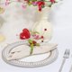 thumbnail image 3 of Anillo De Servilleta 1 servilletero con forma de corazón y flores artificiales con hebillas florales para decoración de mesa de boda o fiesta. JASKFLY, 3 of 7