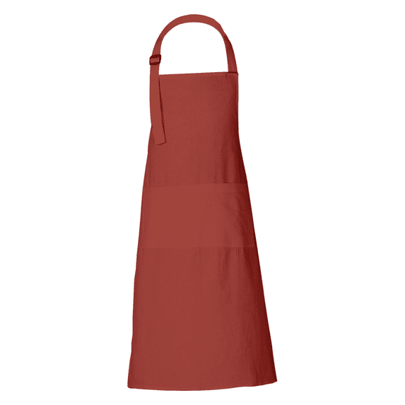 Mineral Red Cotton Apron for Men Women with pockets 35x27 Inches BBQ Bib Kitchen Apron for Adults