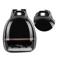 thumbnail image 6 of OUNONA Black Pet Backpack with Venting Hole and Transparent Window for Outdoor Bird Travel, 6 of 8