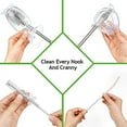 thumbnail image 2 of haakaa Silicone Cleaning Brush Kit - SUVA Grey - Bottle Brush for Breast Pumps, Breast Milk Collector, Baby Bottles, Nipples, Breastmilk Storage Bags, 2 of 3