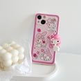 thumbnail image 1 of Cartoon Sanrio Kuromi Cinnamoroll With 3D Doll Bracelet Phone Cases For iPhone 14 13 12 11 Pro Max XR XS MAX 8 X 7 SE Back Cover xuanjing unisex, 1 of 2