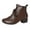 Coffee, variant on NOKIO Women's Fashion Soft Leather Beef Tendon Soft Bottom Flat Heel Single Shoes Round Toe Four Seasons Folk Custom Women'S Stylish Stiletto Ankle Booties