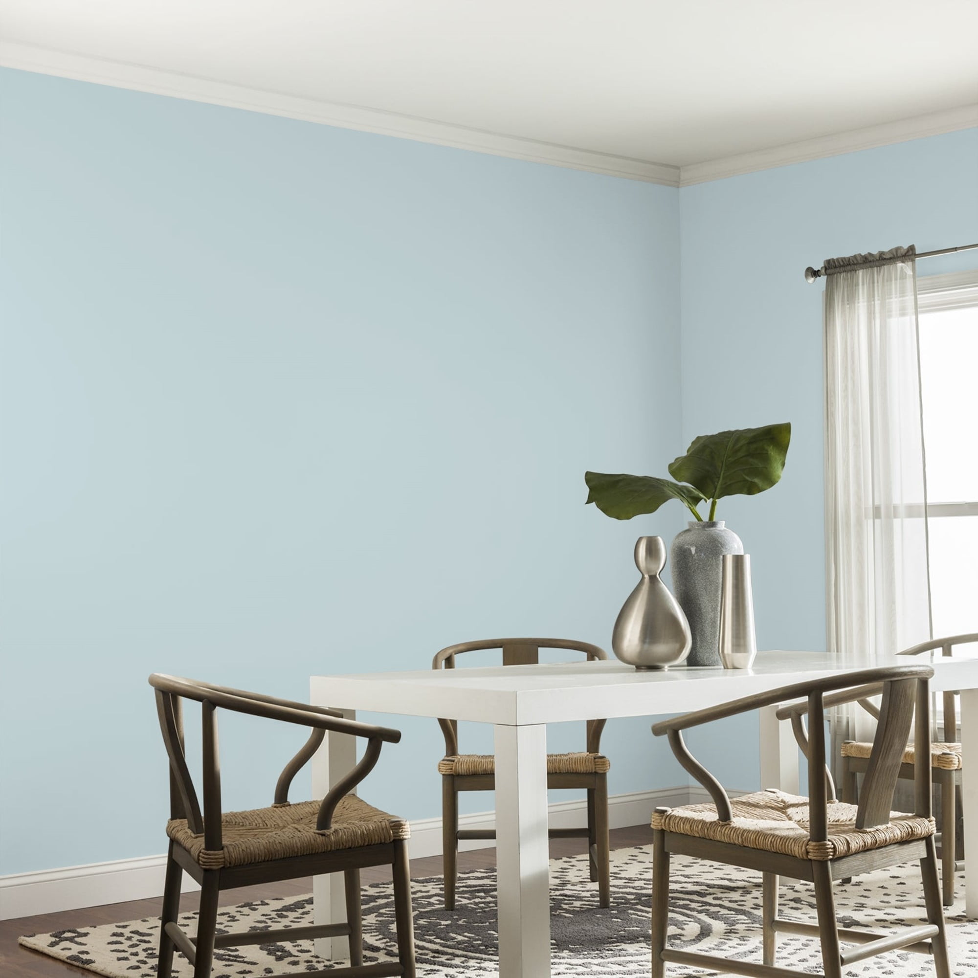 Glidden Fundamentals Scandinavian Sky / Blue, Eggshell Interior Paint, 5 Gallon
