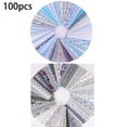 thumbnail image 2 of HLONK 100Pcs Assorted Mixed Color Fat Quarter Bundle Quilting Cotton Fabric Sewing Diy, 2 of 10