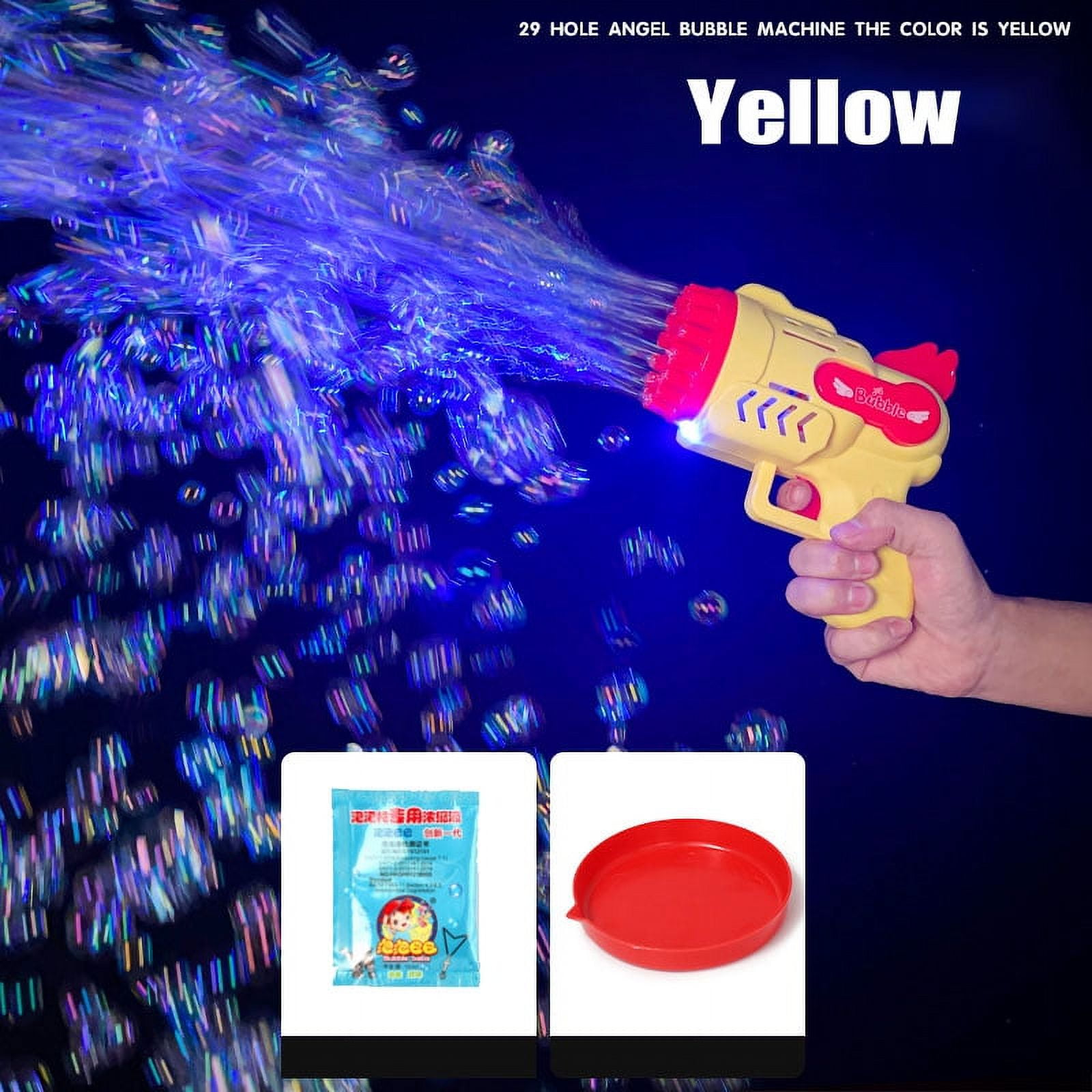 Bubble Gun Electric Automatic Bubble Blowing Rocket Artillery Bubble  Machine, Children's Portable Outdoor Party Toy Led Light Toy(excluding  Bubble Liquid And Battery) Halloween Christmas Gift - Temu