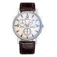 thumbnail image 1 of Reloj Geneva 2019 Para Caballero Casual Elegante Color de la correa Café/Blanco Color del bisel Negro Color del fondo Negro, 1 of 8
