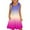 Hot Pink, variant on YunPes Girls Dress Summer Sleeveless Comfortable Casual Dress Gradient Print Children's Clothing with Pocket Vest Dress Children Place Dresses for Girls