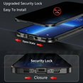 thumbnail image 6 of Anti Peeping Case for iPhone 15,Front Privacy Tempered Glass Cover,Magnetic adsorption Anti Peep Metal Frame with Lens Protector,Silver, 6 of 8