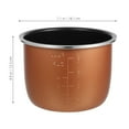 thumbnail image 2 of WEUVEB 1 Set Rice Cooker Stainless Steel Liner 304 Material 18.1x18.1x12.5in for Use, 2 of 7