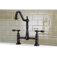 thumbnail image 3 of Kingston Brass KS1175TAL Tudor Bridge Kitchen Faucet, Oil Rubbed Bronze, 3 of 5