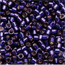 Miyuki Delica Seed Beads DB0609/DB609 11/0 Silver Lined Dark Purple 7.2 Grams