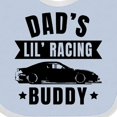 thumbnail image 4 of Inktastic Dads Lil Racing Buddy Boys or Girls Baby Bib, 4 of 4