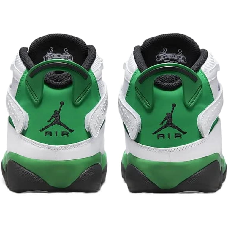 Nike Air Jordan 6 Rings Shoes Mens 13 Lucky Green White Black Basketball Sneaker Nike Air Jordan 6 Rings White Lucky Green Black 322992-131  main image 2