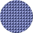 thumbnail image 1 of Ahgly Company Machine Washable Indoor Square Transitional Denim Blue Area Rugs, 3' Square, 1 of 7