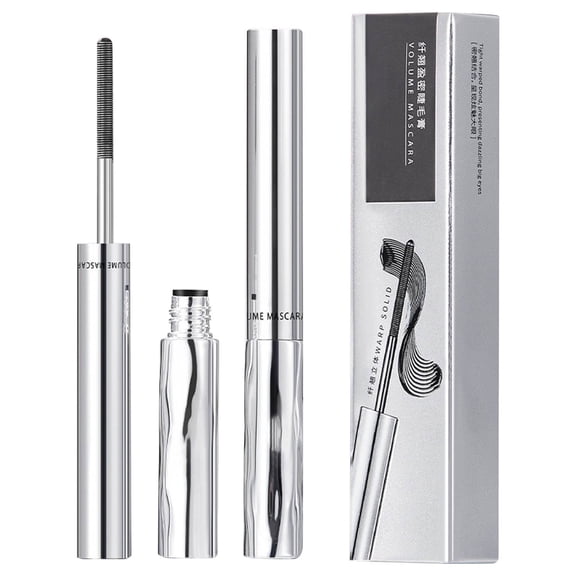 Mascara Volume and Length,Extentionist Mascara,3.5g Small Steel Tube Mascara - Curling Long-Lasting Shape Lock, Premium Precision Brush Head, Smudge-Proof Lash Makeup for Daily Use(MulticolorBlack)