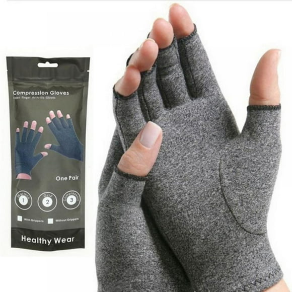 1 par de guantes de compresión de cobre para el alivio del dolor articular y de artritis.