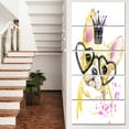 thumbnail image 1 of Funny Dog with Large Glasses - Contemporary Animal Art Canvas, 1 of 3