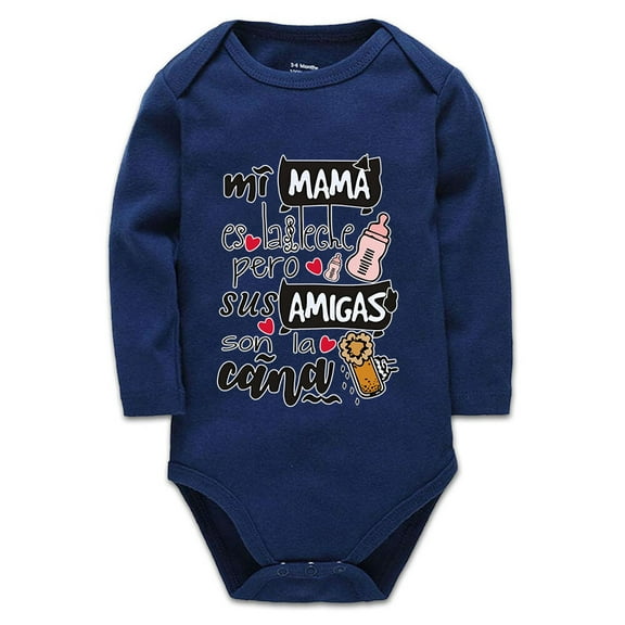 YCICIVDee Mom's Friends Baby Bodysuit Funny Cute Infant One-Piece Navy Long Sleeve 6-9 Months