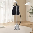 thumbnail image 2 of 1800W Full Size Garment Steamer Professional Standing Steamer for Clothes Steaming Wrinkle Remover with Roll Wheels & Large 3L Water Tank, 2 of 9