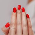 thumbnail image 1 of Uñas acrílicas Vneffabler Red Short Square 34 de la marca Press On Nails, 1 of 7