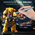 thumbnail image 2 of Juego de pinceles para pintar Nicpro Miniature Dry Brush, 20 unidades, con estuche, 2 of 9