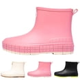 thumbnail image 4 of NOKIO Waterproof Rubber Ankle Rain Shoes For Women Women's Rain Slip Casual Shoes Short Ankle Boots Outdoor Fashion Women's Casual Shoes Stylish Waterproof Ankle Rain Boots For Women, 4 of 9