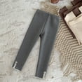 thumbnail image 7 of Hpgjzj Girls Winter Leggings Fleece Lined Basic Soft Cotton Stretchy Full Length Tights Pants for Toddler Kids, 7 of 7