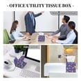 thumbnail image 7 of Tissue Box Cover, Colorful anchor purple cute Leather Tissue Box Holder - Tissue Case Facial Paper Organizer for Bathroom, Vanity Countertop, Tabletop, Car, Night Stands, 7 of 7