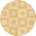 thumbnail image 1 of Ahgly Company Tapis d'Intérieur Lavables en Machine, Ronds, Orange Transitionnel, Ronds de 3', 1 of 7