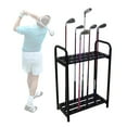 thumbnail image 3 of Floor Standing Golf Club Display Holder, Steel, 27-Hole Golf Clubs Organizer Rack Black, 3 of 8