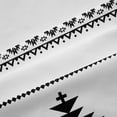 thumbnail image 5 of Erosebridal Vintage Exotic Bohemian Black Out Curtains,White Black Curtains Pack of 2 (42x63 Each) For Men Women, 5 of 7