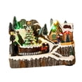 thumbnail image 4 of Adorno de casa de música navideña, decoración de tren en miniatura, figura luminosa para casa, accesorios para fotos de hogar de Navidad, invierno árbol, 4 of 8