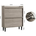 thumbnail image 2 of Shoe Cabinet with 2 Drawers: Hidden Storage with Adjustable Shelf for Hallway & Living Room, 2 of 7