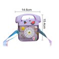 thumbnail image 5 of 13oz Telephone Water Bottle with Strap Portable Leak-Proof Design Phone Water Bottle for Kids Food-Grade Drop-Resistant Water Cup for Home School Outdoor Picnic, 5 of 7